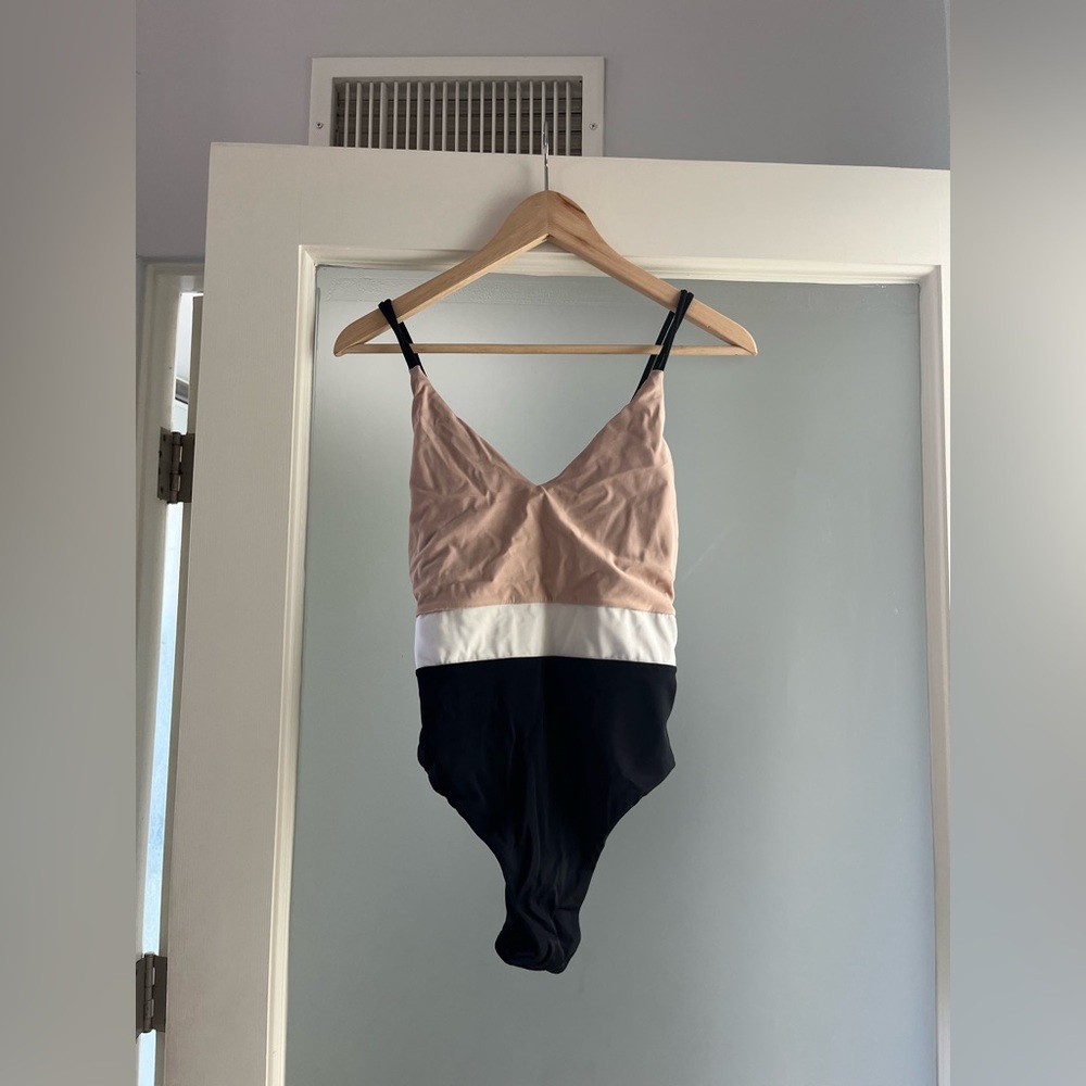 H&M Colorblock Crossback Bathing Suit